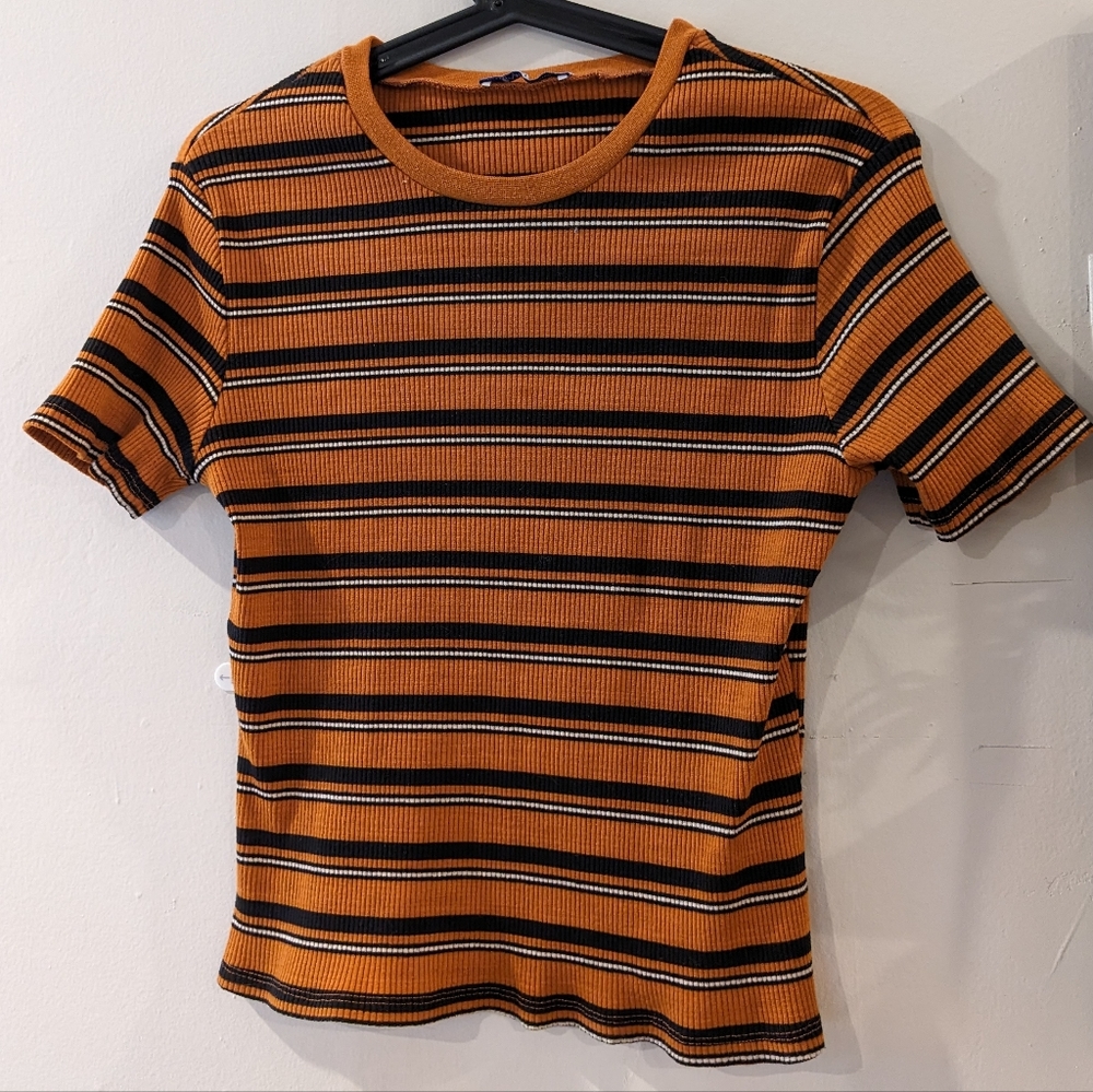 Zara Mustard Stretchy Top